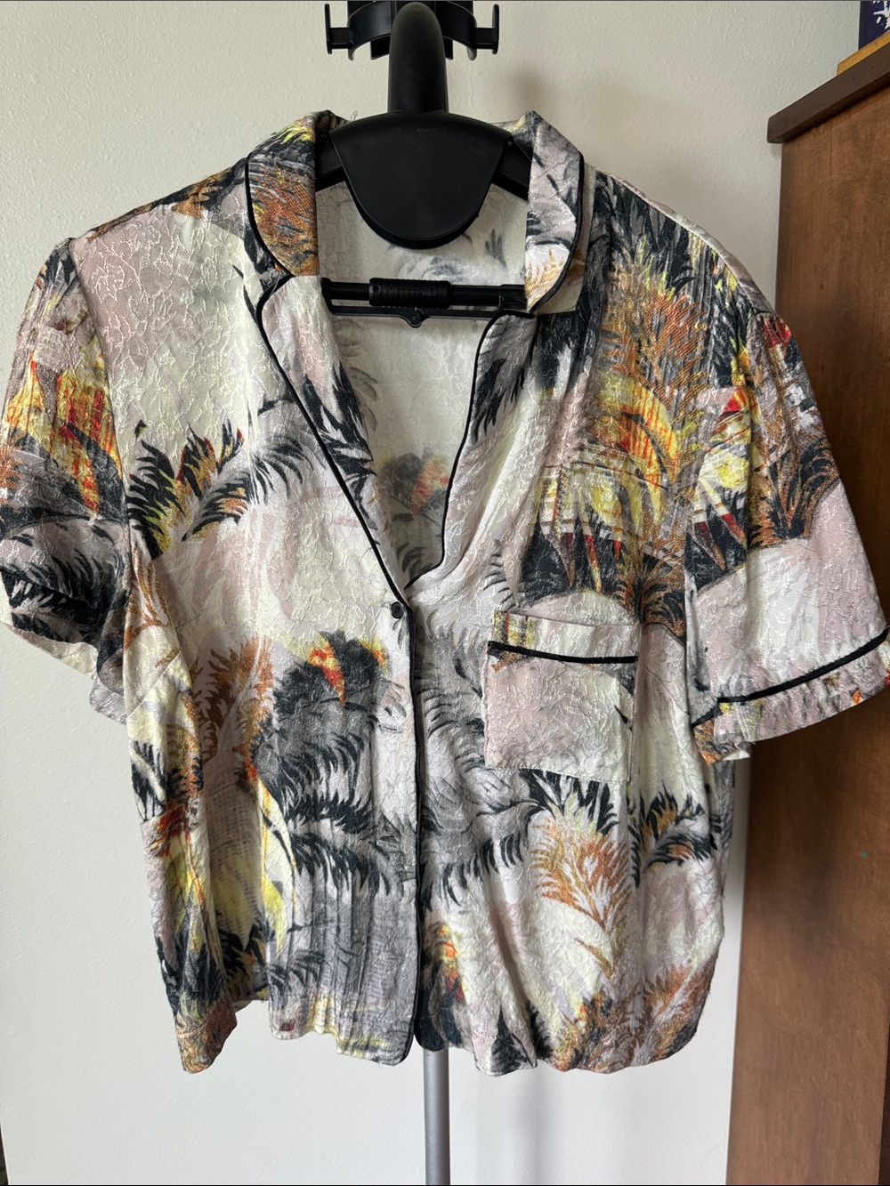 Topshop Button Down “Pajama” Shirt